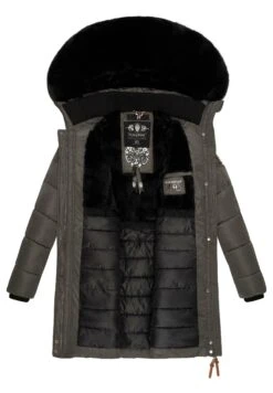 Navahoo Paula - Winterjas - Anthracite With Black Fur -Navahoo Winkel 2570dac85b8b44a9ac5bd3caba759c90