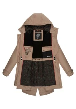 Navahoo Rainy Flower - Parka - Taupe -Navahoo Winkel 4ceb9ca30d63428693495792954ec3da