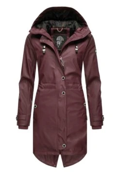 Navahoo Rainy Flower - Parka - Dark Red Melange -Navahoo Winkel 6b24b916ee5f4e1f982f9d9fb9a79992