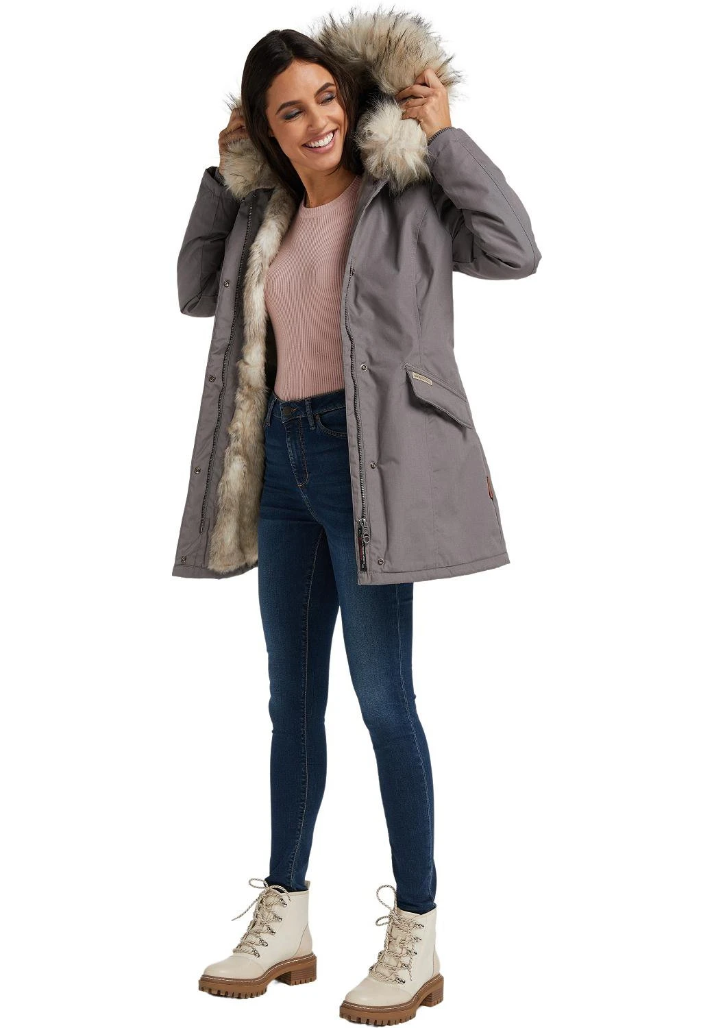 Navahoo Cristal - Winterjas - Grey 4 Navahoo Cristal - Winterjas - Grey - Afbeelding 2