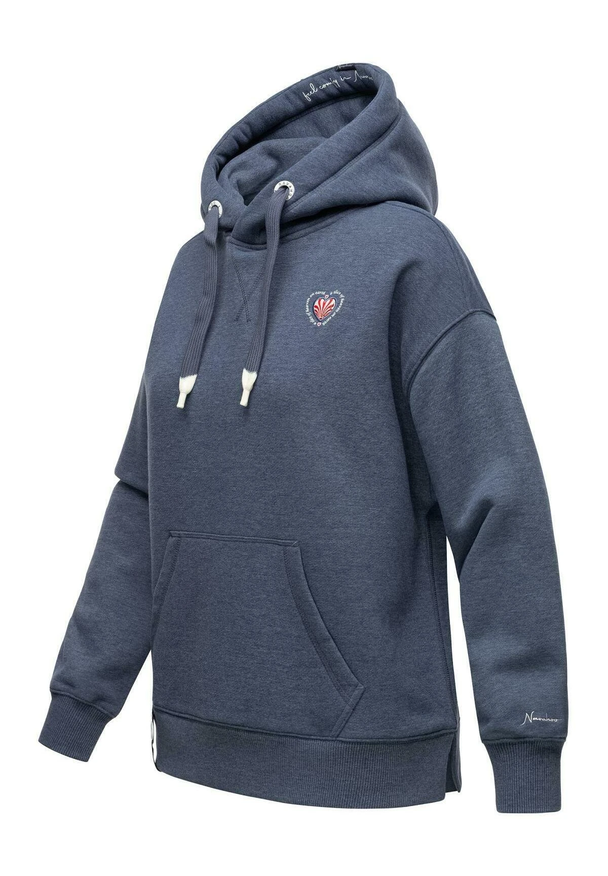 Navahoo Hoodie - Dusty Blue Melange 9 Navahoo Hoodie - Dusty Blue Melange - Afbeelding 7