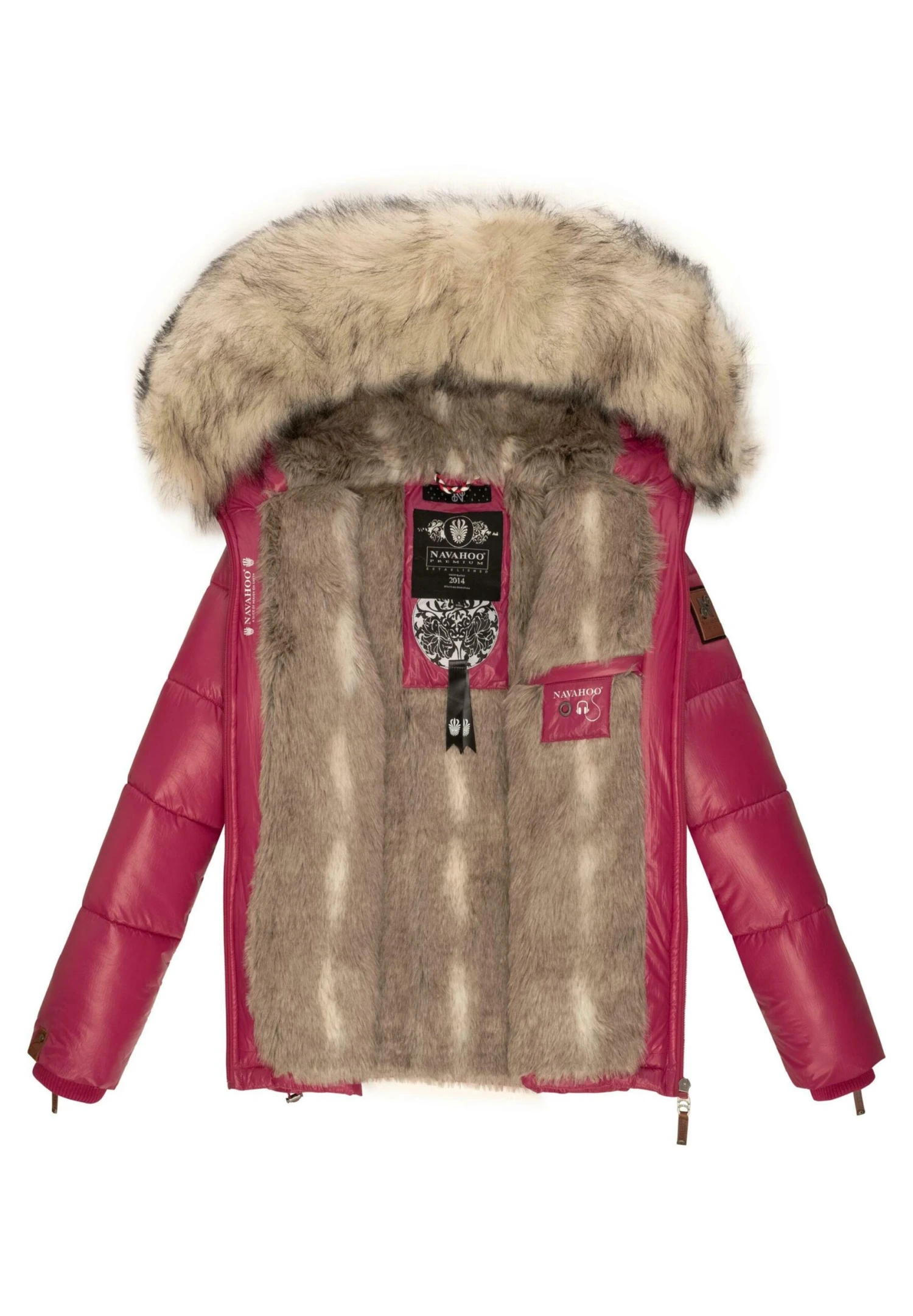 Navahoo Tikunaa - Winterjas - Fuchsia 9 Navahoo Tikunaa - Winterjas - Fuchsia - Afbeelding 7