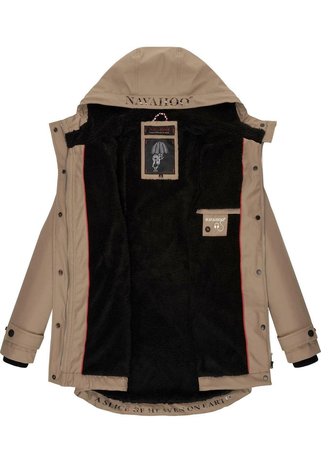 Navahoo Lindraa - Winterjas - Taupe 5 Navahoo Lindraa - Winterjas - Taupe - Afbeelding 3