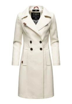 Navahoo Wooly - Halflange Jas - Offwhite