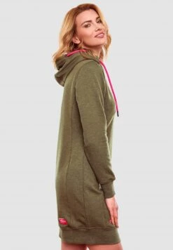 Navahoo Jurk - Dusty Olive Melange -Navahoo Winkel dd59c12674ed4bfdb3e1fae2a82efb3d